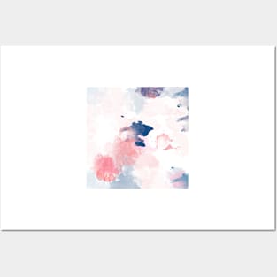 Pastel Marble Abstract #marble #pink #blue #home #decor #kirovair #watercolor #pastel Posters and Art